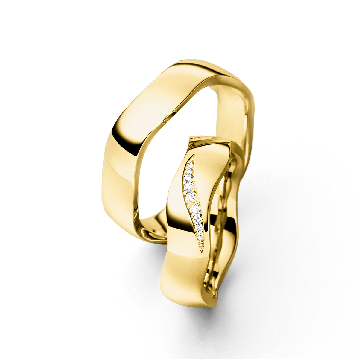 Wave Wedding Ring HER - Image 2